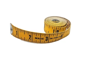 Vintage Hancock Fabrics 60" Measuring Tape / Made In Italy - Picture 1 of 6