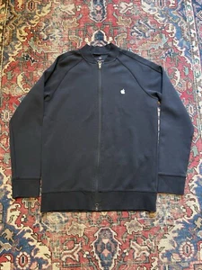 Apple Mens Sz Medium Full Zip Store Employee Jacket Uniform Sweatshirt Logo - Picture 1 of 8