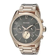 Nixon Bullet Chrono Women's Watch All Rose Gold Gunmetal A366 2046