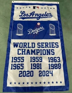 Los Angeles Dodgers Fans 3x5 ft MLB 2024 World Series Champions Banner Flag - Picture 1 of 1
