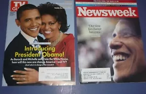 Barack and Michelle Obama magazines - Jan 2008 and Jan 2009 Issues! - Picture 1 of 1