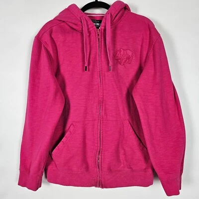 Ecko Unltd Y2K Mens Medium Long Sleeve Full Zip Pink Hoodie - Image 1 of 4