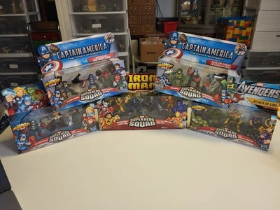 Marvel Super Hero Squad lote de 5 conjuntos novos em folha - com Dreadknight, Loki, Caveira Vermelha - Imagem 1 de 4