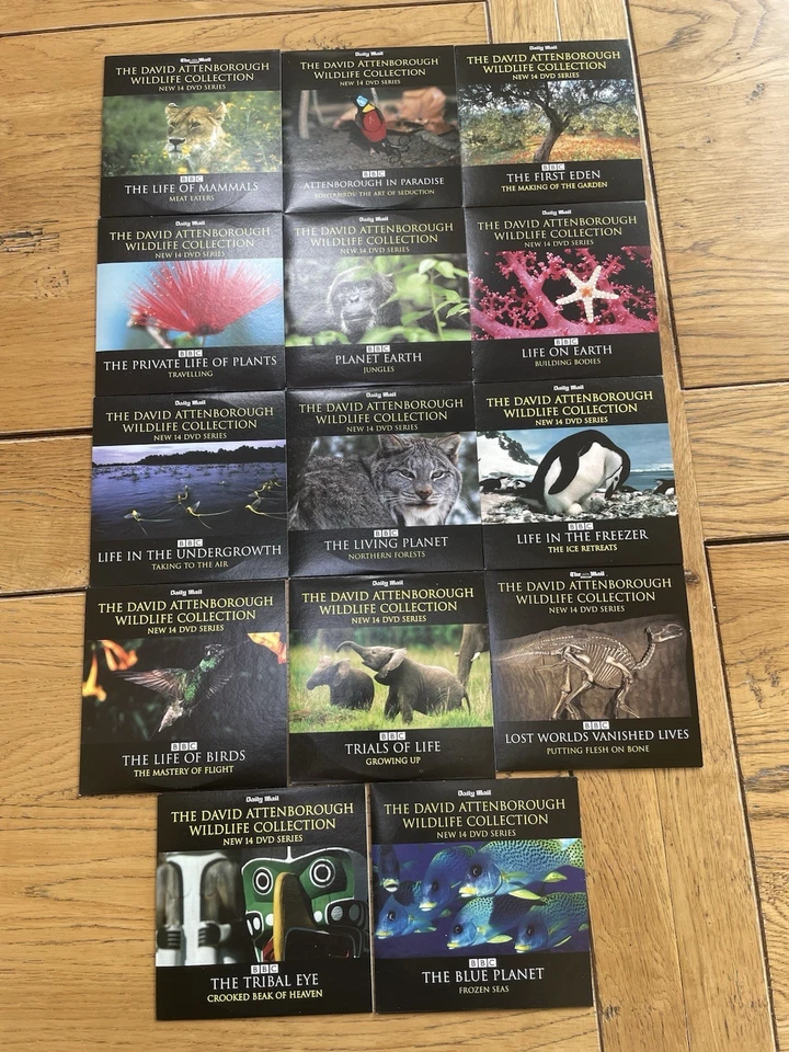 14 David Attenborough Wildlife Collection DVDs Daily Mail - Image 1 of 1
