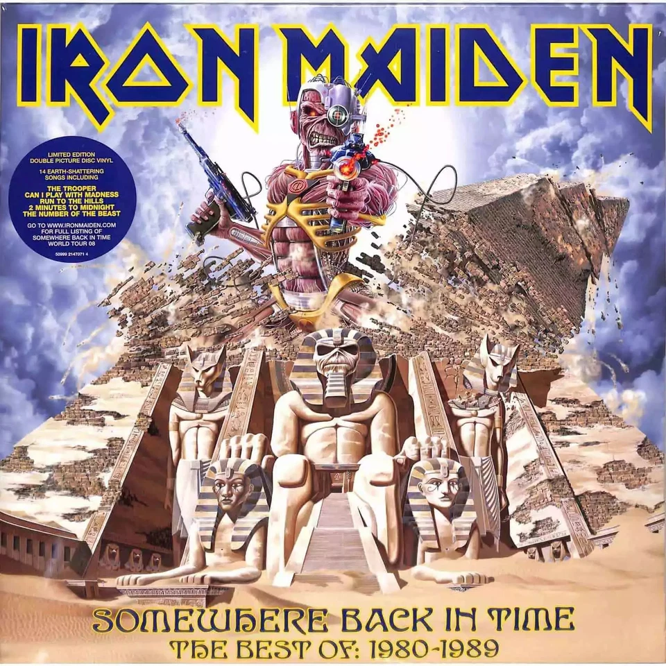 Iron Maiden - SOMEWHERE BACK IN TIME-THE BEST OF 1980-1989 - VINILE LP SIGILLATO - Immagine 1 di 1