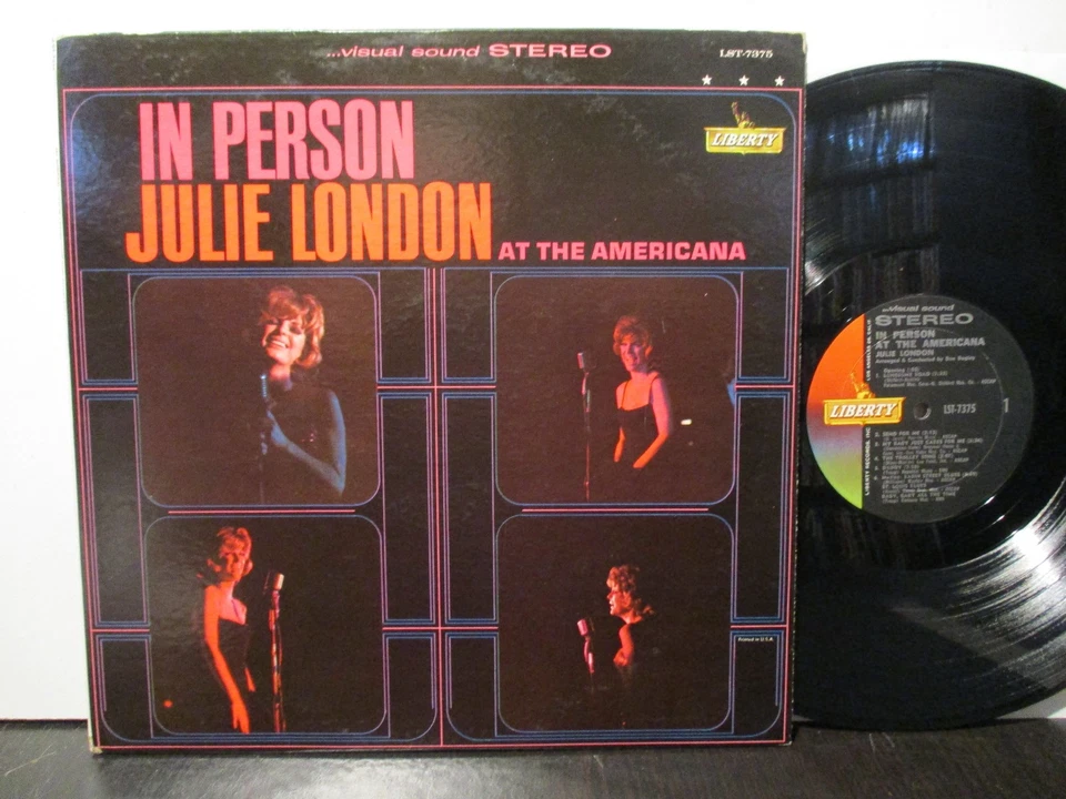 Julie London – In Person At The Americana, Liberty LST-7375, VG+/VG++, 1964 - Image 1 of 4