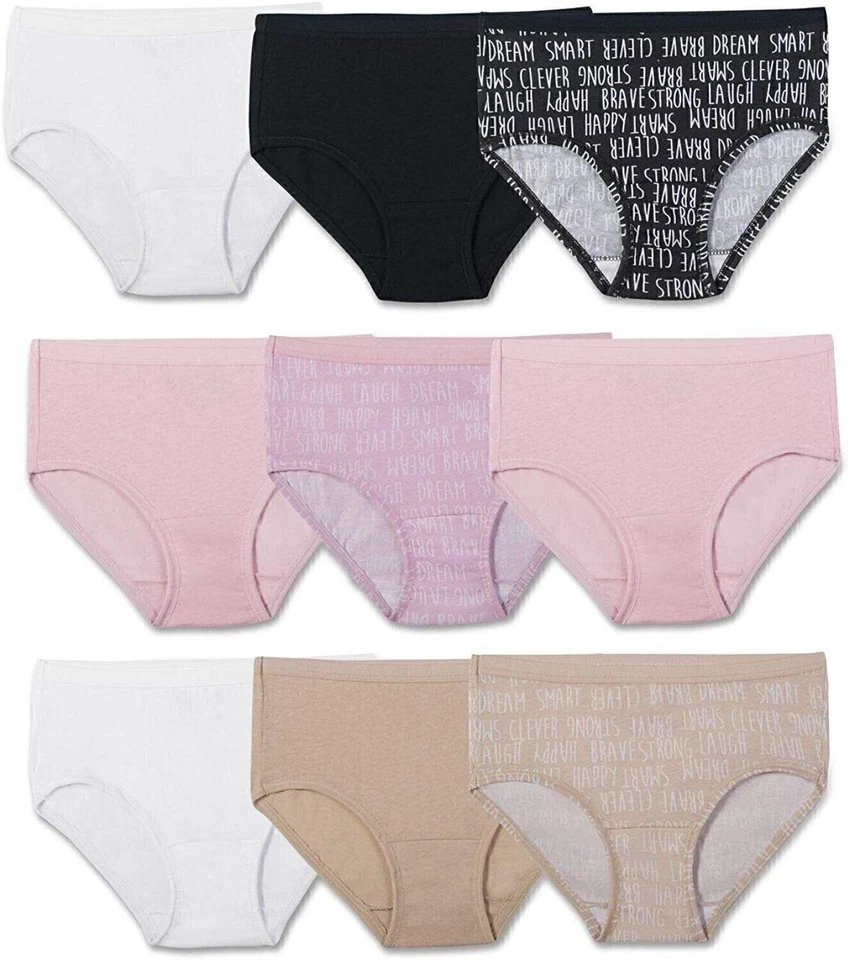 Fruit of The Loom Little Girls' Brief White 4pack of 6