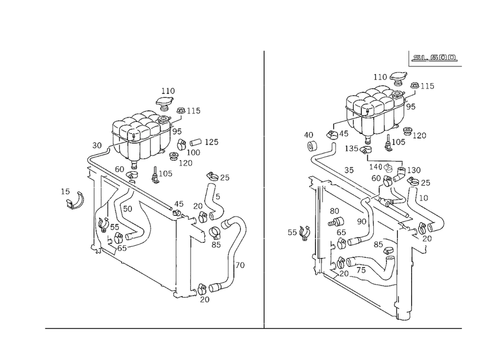 Manguera original Mercedes-Benz 129-500-07-75 Foto 1 de 1