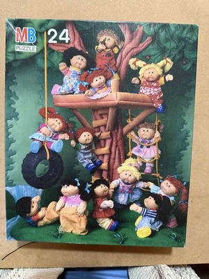 复古卷心菜布贴 24 件拼图完整状况良好  — 第 1/4 张图片