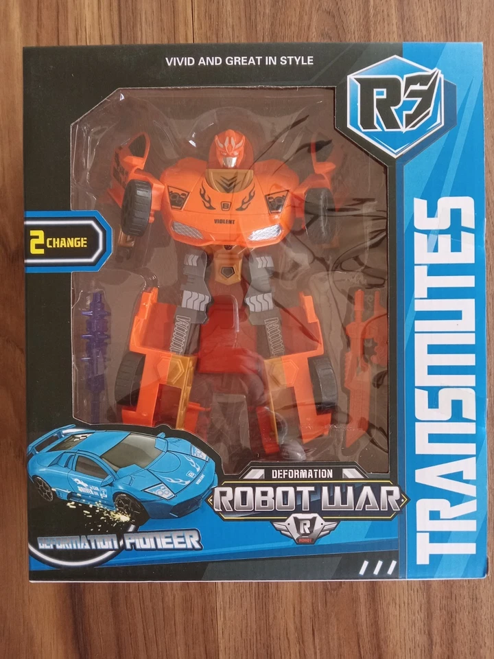 Transmutes Orange Deformation Robot Car War Deformation Pioneer New In Box - Image 1 of 4