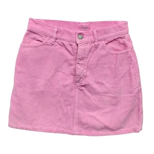John Galt California Mini Skirt Size  Corduroy Small Pink Bubblegum Corduroy - Picture 1 of 6