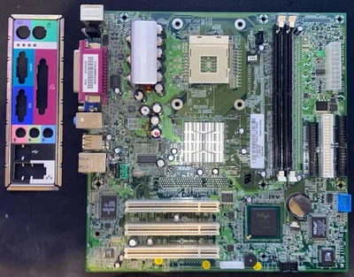 Genuine Dell Dimension 2400 Motherboard With IO Shield Tested Working - Image 1 of 4