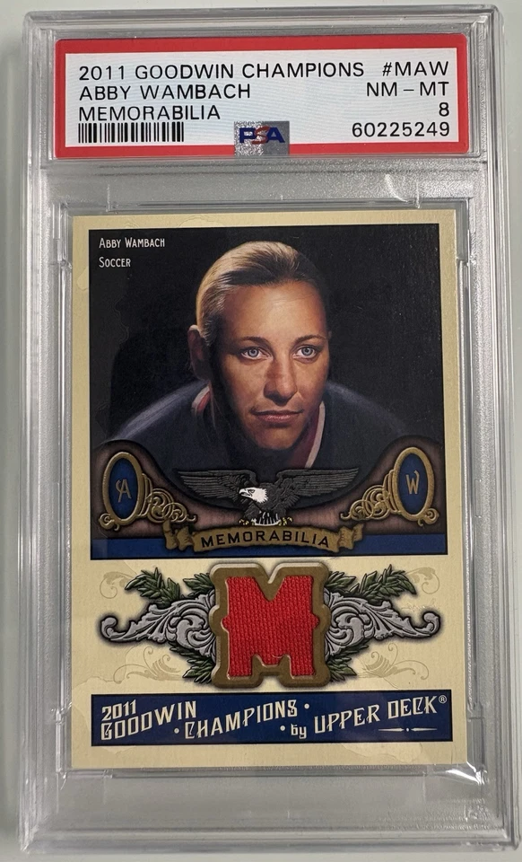 UD Goodwin Champions 2011 recuerdos auténticos Abby Wambach #M-AW PSA 8 - POP 2 Foto 1 de 2
