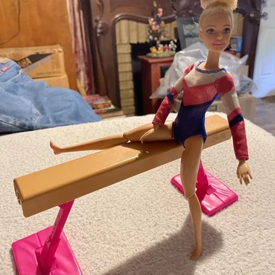 Barbie muñeca de gimnasia juego con muñeca de moda rubia #472 Foto 1 de 3
