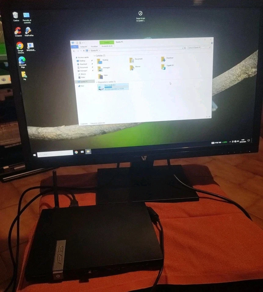 ASUS E410-B0105 N3150 8 GB RAM 125GB SSD Windows 10 Mini PC Desktop - Immagine 1 di 4