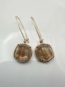 Kendra Scott Drop Rose Gold Earrings - Picture 1 of 5