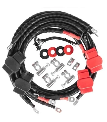 Kit de cables de batería para Ford F250 F350 2003-2007 6,0 L PowerStroke 2/0 cable 4437/90 Foto 1 de 4