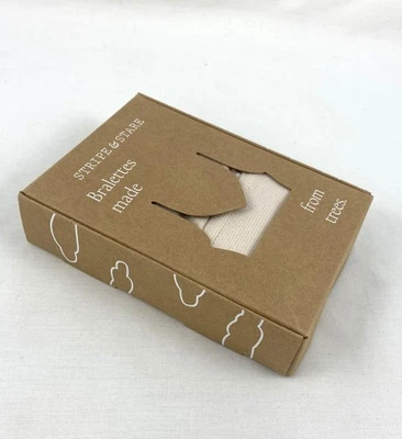 Stripe & Stare Lace Bralette Sand New In Box