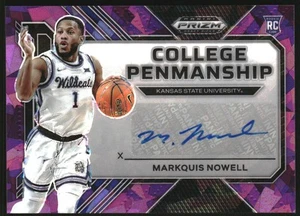 2023-24 Pan Prizm DP College Penman Sig Prizms Purple Ice #38 Markquis Nowell/99 - Picture 1 of 2