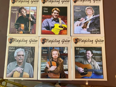 FLATPICKING GUITAR MAG Vol 12 '07-08 6 issues F Vignola, C Hess, J Autry CDs - Image 1 of 4