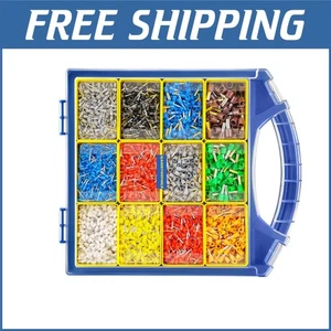 Premium 5000PCS Ferrule Connector Kit - Insulated Pin Terminals for DIY Projects - Picture 1 of 8