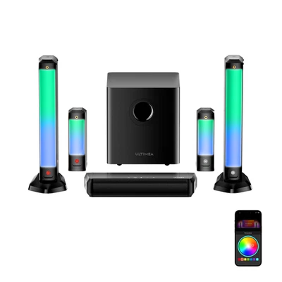 ULTIMEA 7.1CH Virtual Surround Sound Bar für TV RGB Heimkino Soundsystem mit App - Bild 1 von 4
