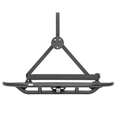Smittybilt 76621 SRC Rear Bumper w/Tire Carrier Black for 87-06 Wrangler YJ/TJ - Image 1 of 4