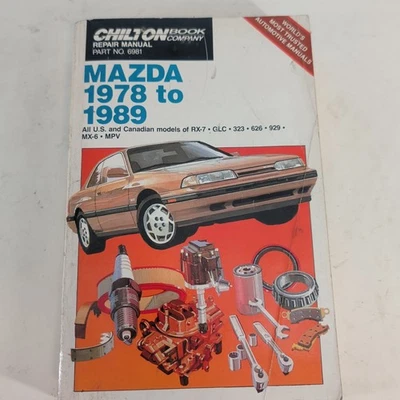1978-89 Mazda RX-7, GLC, 323, 626, 929, MX-6, MPV Chilton's Repair Manual #6981 - Image 1 of 4