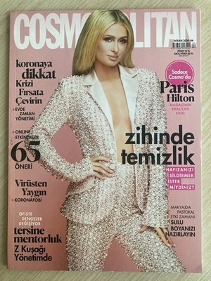 cosmopolitan Turkey April 2020 Paris Hilton - Stephania Stegman - Dasha Vikhreva - Image 1 of 4