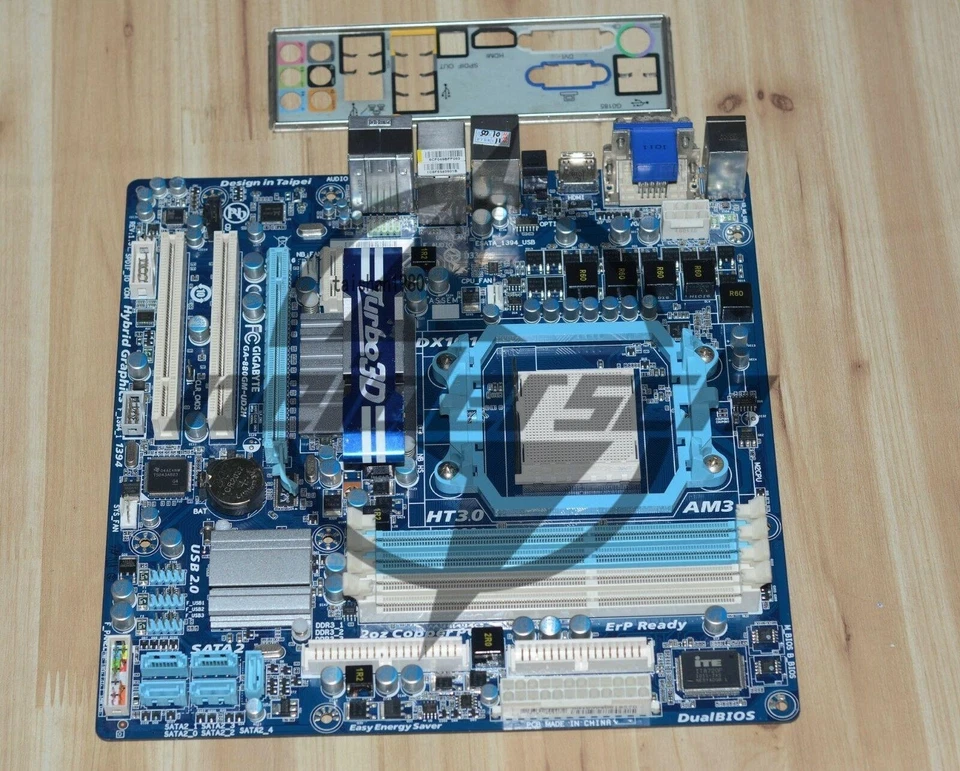 1PCS Gigabyte GA-880GM-UD2H Motherboard AMD 880G socket AM3 DDR3 - Image 1 of 1