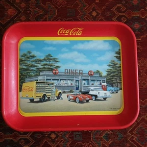 Serviertablett Tablett Drink Coca-Cola Blech 34.5x28cm - Bild 1 von 2
