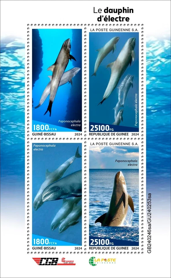 Марки с дынной головой кит 2024 Гвинея-Бисау как новые без наклеек и следов M/S - Изображение 1 из 1