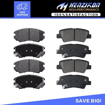 Front Rear Ceramic Pads Fits 2012 2013 2014 2015 2016 2017 Rio Hyundai Accent US - Image 1 of 4