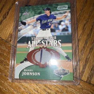 2002 Topps Stadium Club All-Stars Relics 1697/2400 Randy Johnson #SCAS-RJ HOF - Image 1 of 2