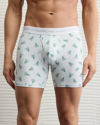 Roupa íntima boxer masculina American Eagle 6" nova com etiquetas grande bolsa de dinheiro em perfeito estado - Imagem 1 de 4