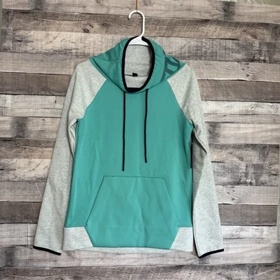 Fox Racing Women's Cowel Neck Turquoise Pocketed Long Sleeved Sweatshirt S NWT - Image 1 of 4