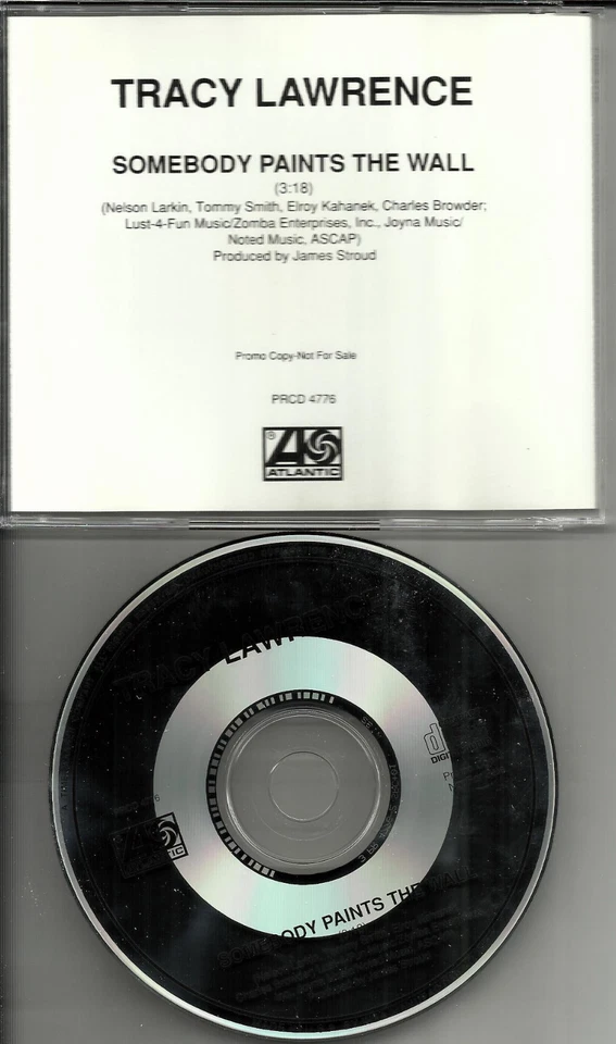 TRACY LAWRENCE Somebody Paints the Wall PROMO Radio DJ CD Single 1991 MINT - image 1 of 1