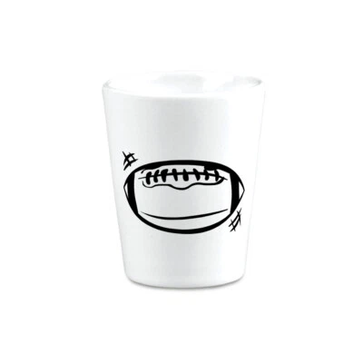 Vasos de cerámica fútbol deportes fútbol Eurocopa 2 OZ Foto 1 de 4