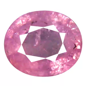 Zafiro rosa de Ceilán sin calefacción corte ovalado llamativo de 1,05 quilates (7 x 6 mm) - Imagen 1 de 1