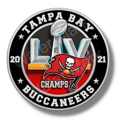 Pegatinas/calcomanías de vinilo Tampa Bay Buccaneers Super Bowl 55 2021 Champions  Foto 1 de 2