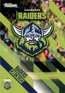 2021 CANBERRA RAIDERS NRL Card CLUB LOGO Traders - Picture 1 of 2