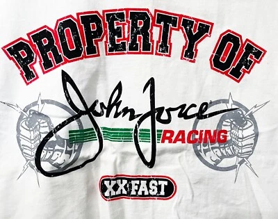 Camiseta regata VRHTF VINTAGE RARA LEGAL NHRA "PROPRIEDADE DE JOHN FORCE" X GRANDE-NOVA - Imagem 1 de 4