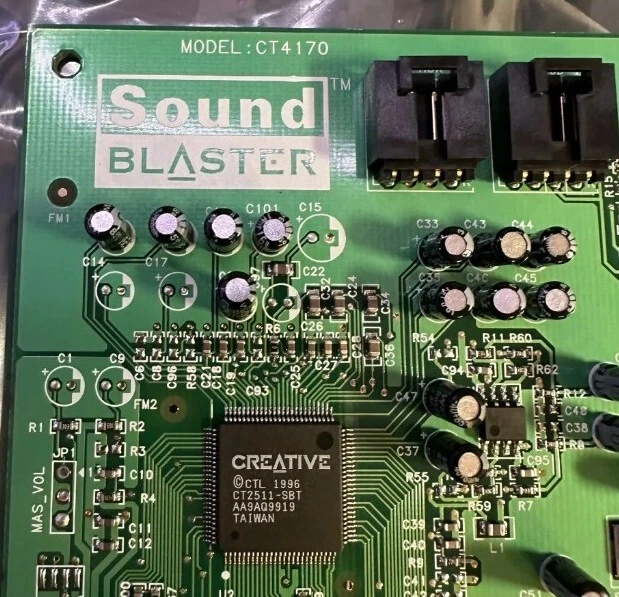 1997 Creative Sound Blaster 16 WavEffects CT4170 ISA Sound Card w/Manual & Disk  - Image 1 of 4