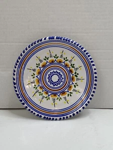 Vintage La Cal Pottery Studio Folk Art Signed Wall Hanging Plate Collectible - Picture 1 of 4