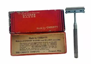 Christy Razor Enders Blade vintage scatola originale barbiere pubblicità Fremont Ohio OH - Foto 1 di 5