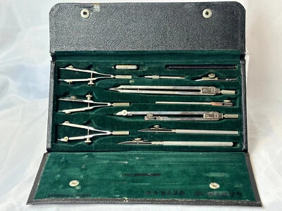 Post 1135 Drafting Engineers Tool Compass Set with Case Made In Germany - Image 1 of 4