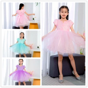 Kids Flower Girl Tutu Party Dress Birthday Princess Pageant Tulle Prom Gown - Picture 1 of 16