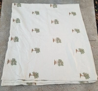 Варианты египетский хлопок королева одеяло пальмы 95 «x 85» сделано в Португалии - Изображение 1 из 4