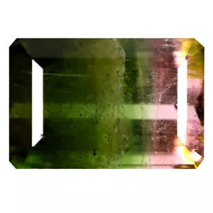5.00 ct Octagon Cut (12 x 8 mm) Unheated / Untreated Watermelon Tourmaline - Picture 1 of 2