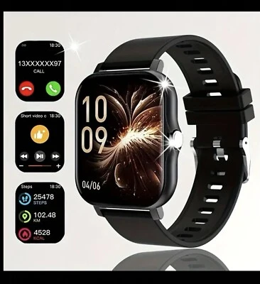 2024 Model 4.65cm Touch Screen Smart Watch Make-Receive Calls/Fitness/Health/Gym - Image 1 of 4